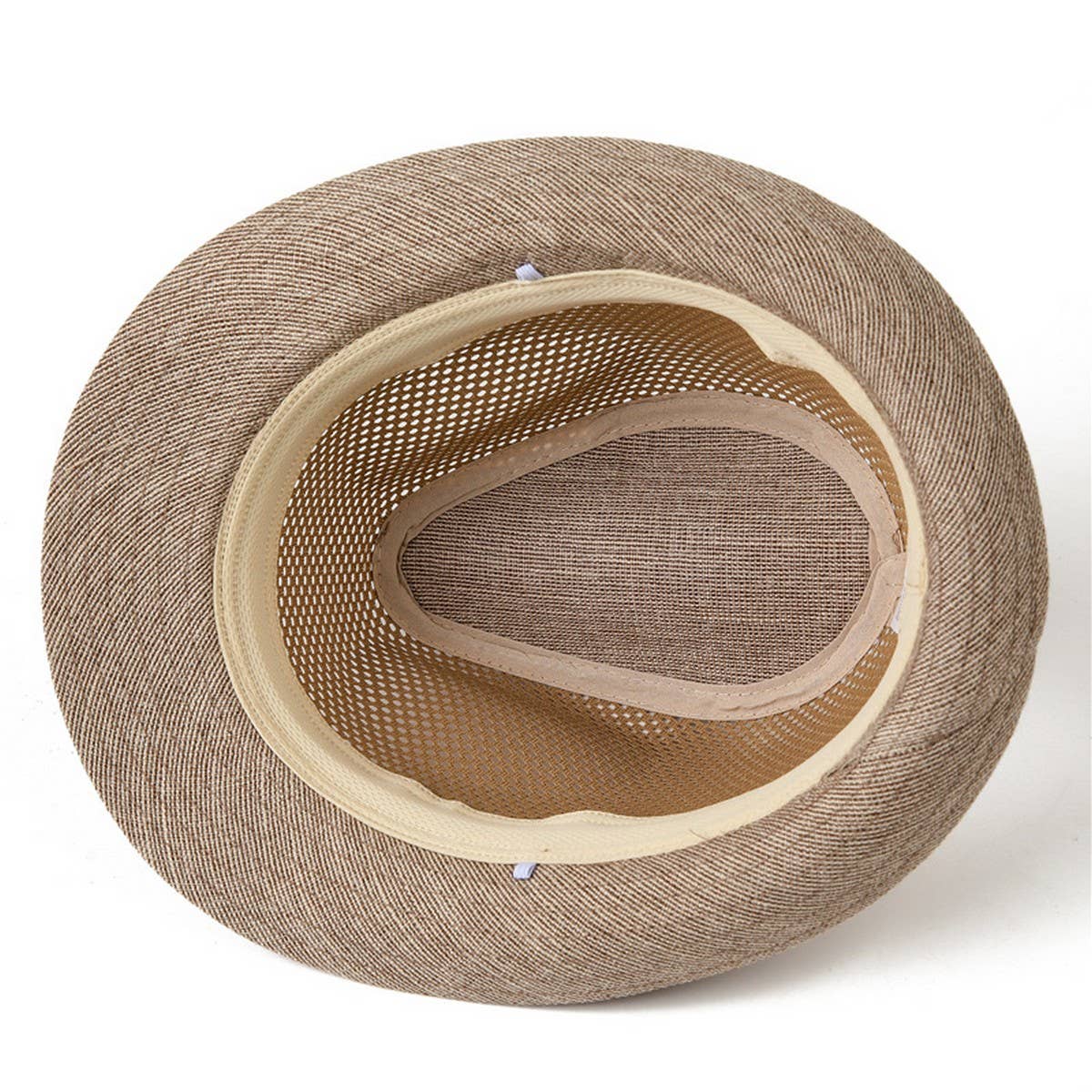 MEN'S SUMMER SUN PROTECTION MESH STRAW HAT_CWAH1464