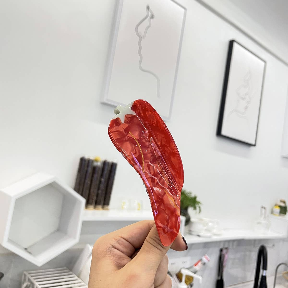 FALL ACETATE VEGETABLE HAIR CLAW CLIPS_CWAHA0961