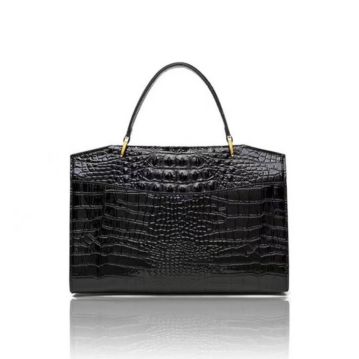 FASHION CASUAL CROCODILE BONE LADIES HANDBAG_CWAB3621