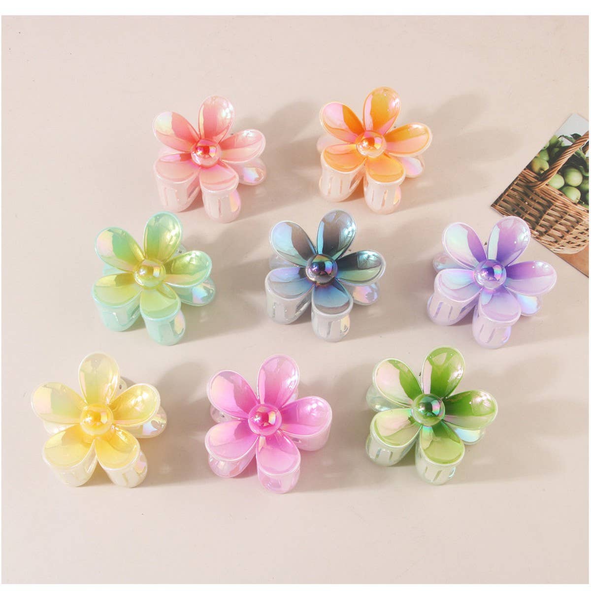 CWAHA1385_SWEET COLORFUL FLOWER HAIR CLAW CLIP