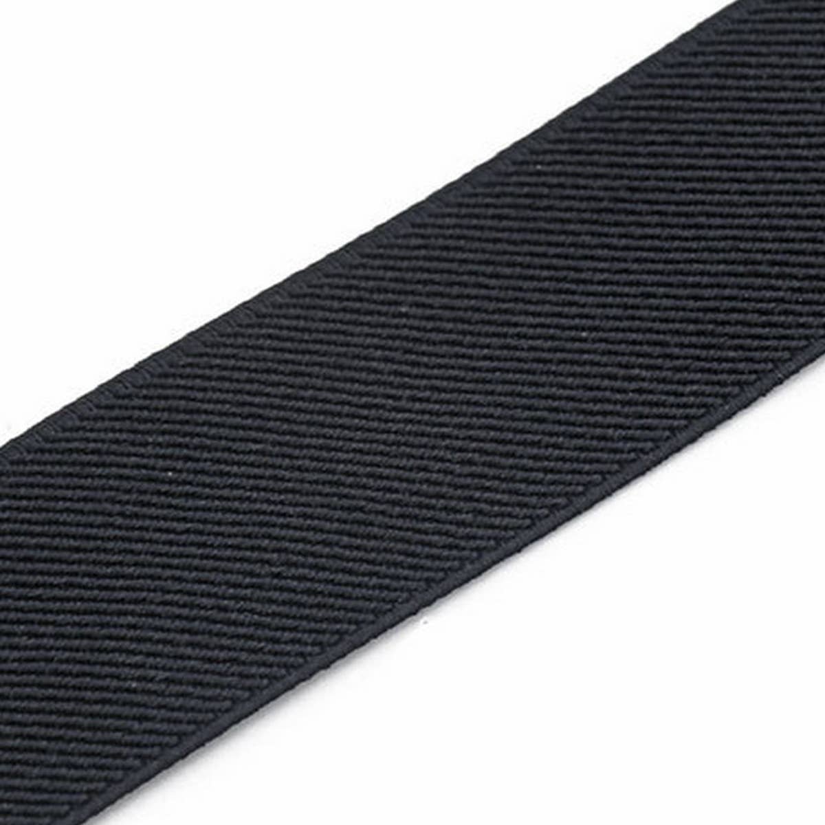 3.5CM BLACK SOLID COLOR SUSPENDER CLIP_CWMM1102