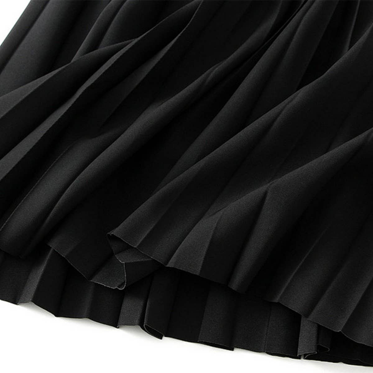 ACCORDION SKIRT LONG HIGH WAISTA-LINE PLEATEDSKIRT_CWBMS0293