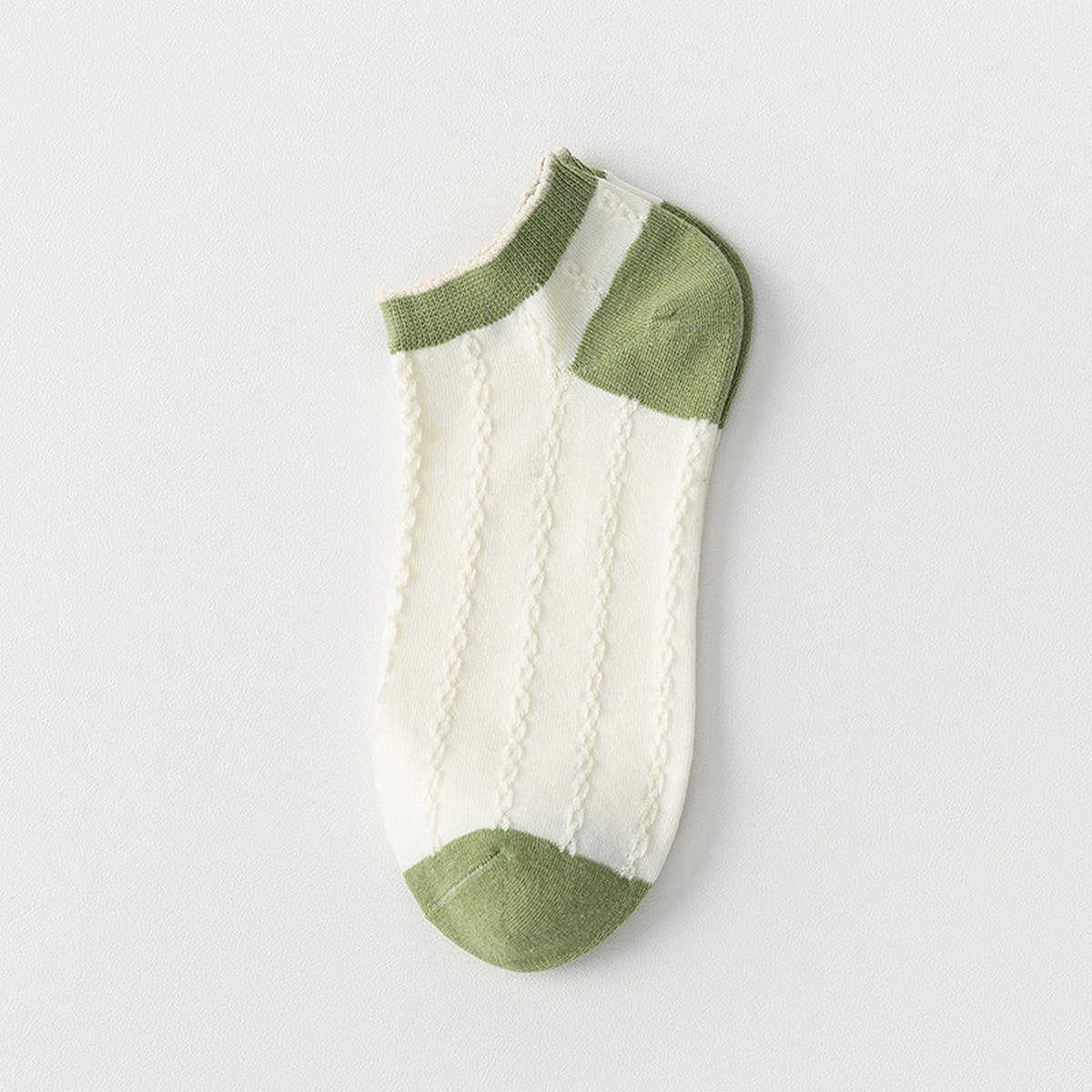 GREEN BOAT SOCKS BREATHABLE SUMMER COTTON SOCKS