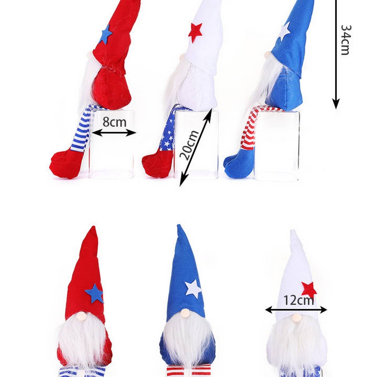 CWMM9520_INDEPENDENCE DAY LONG LEGS FACELESS RUDOLPH DOLL