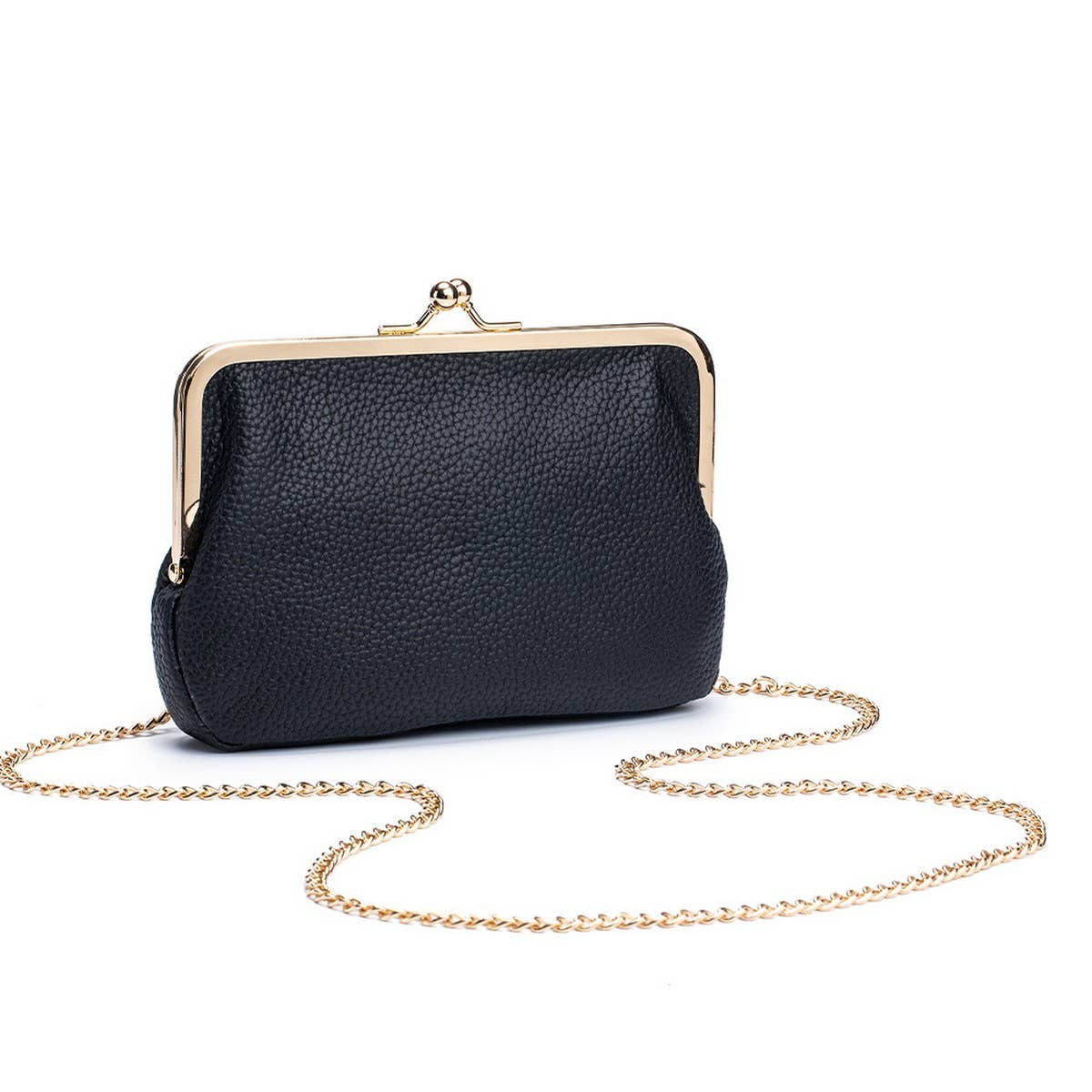 CLIP BAG ELEGANT SHOULDER BAGGENUINE LEATHER WALLET_CWAB3752