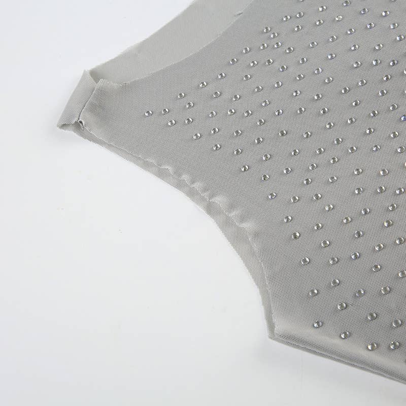 Sexy design hot drill slim-fit sleeveless top