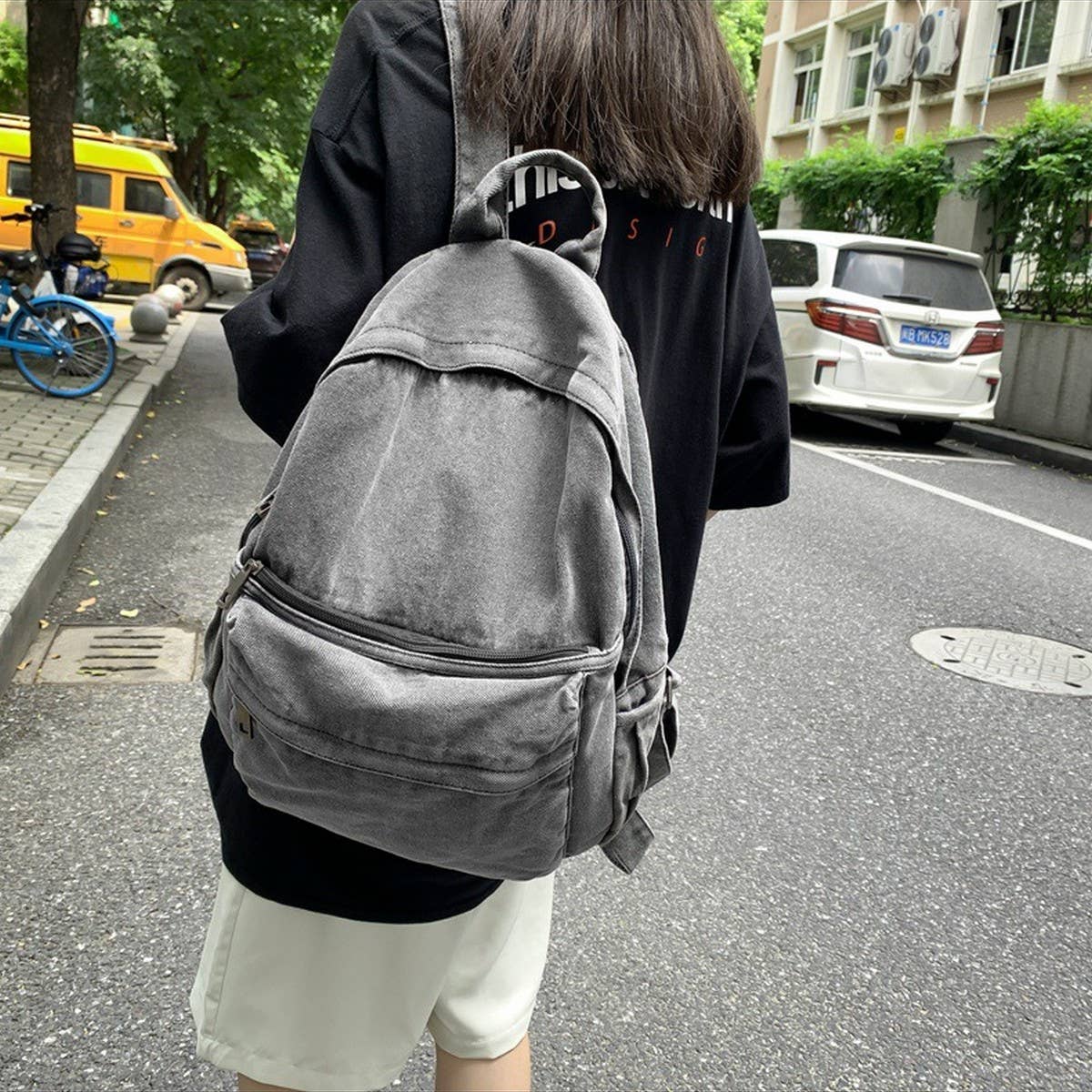 VINTAGE VERSATILE CANVAS BACKPACK,SHOULDER BAG_CWAB2208