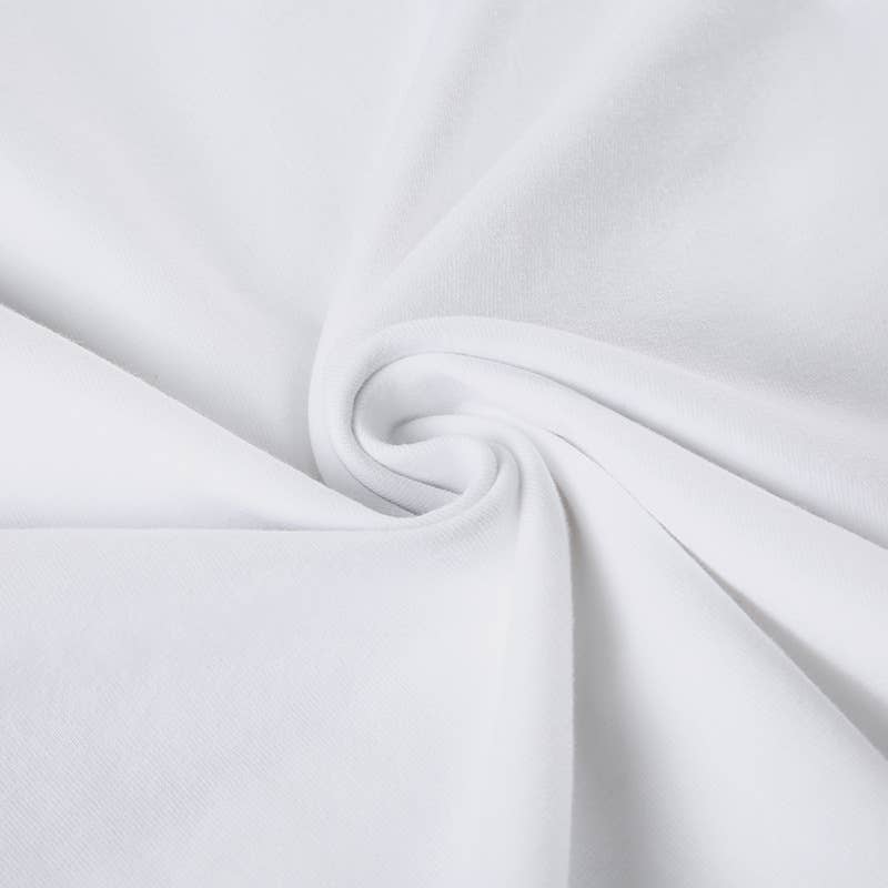 Lace underwear print base crew neck T-shirt