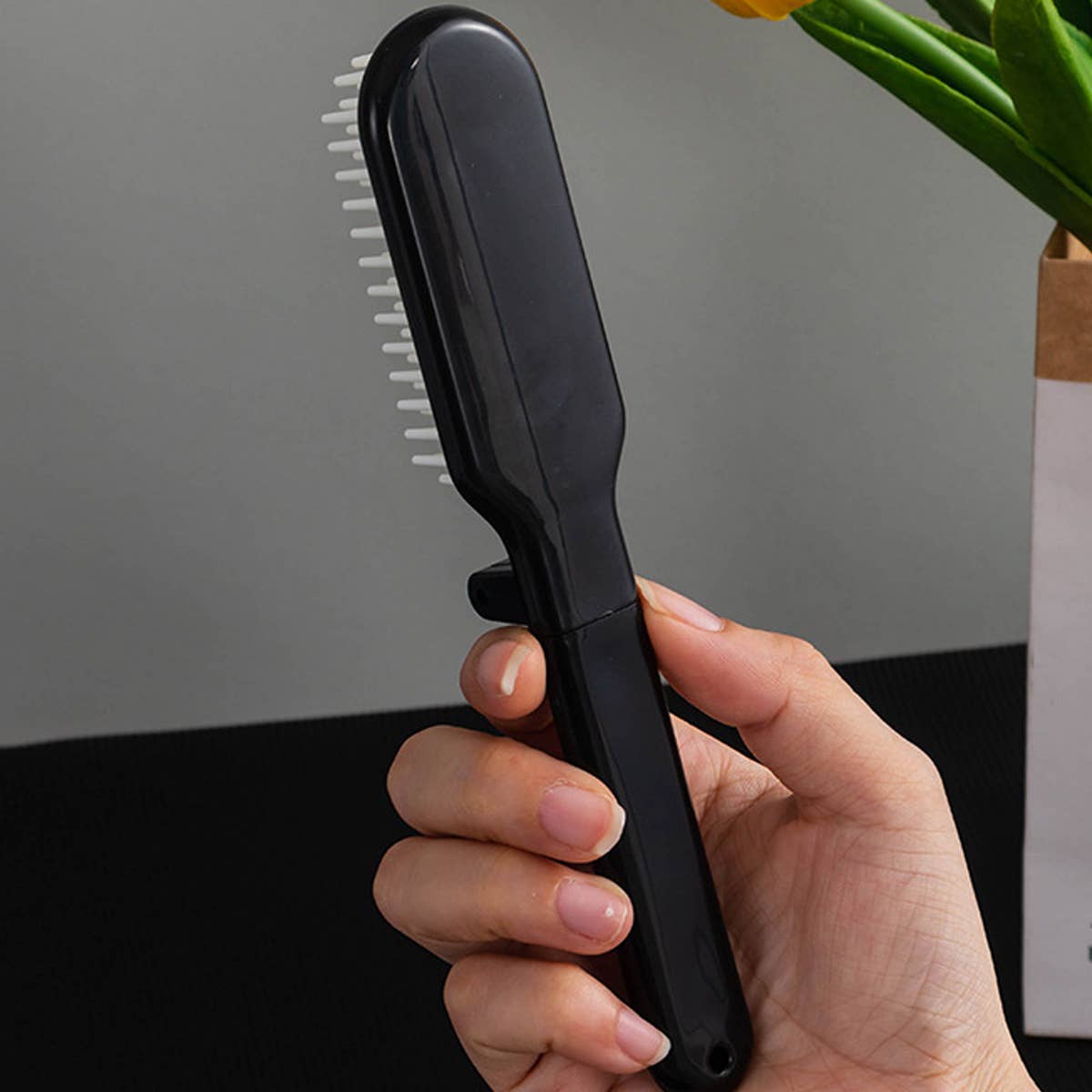 PORTABLE TRAVEL SOFT-TOOTH FINE-TOOTH FOLDING COMB_CWMM0911