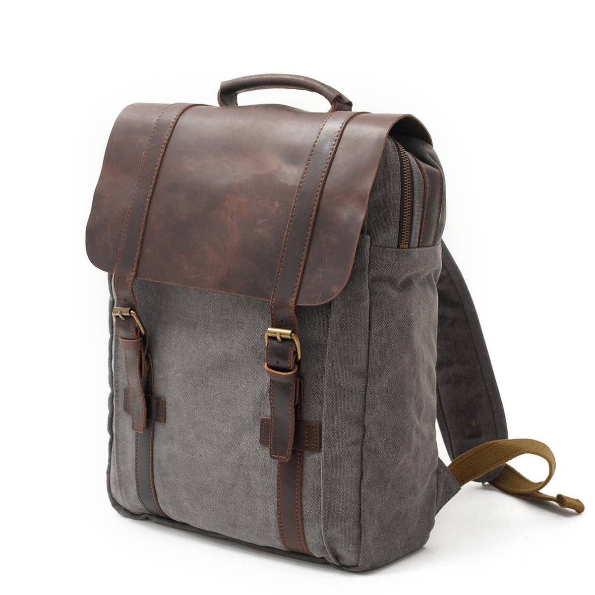 Men¡¯s Retro Canvas Travel Laptop Backpack_CWAB5533