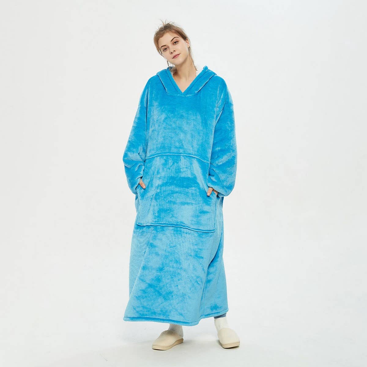 Plus Size Long Pullover Hoodie Blanket for Winter_CWAHA6527