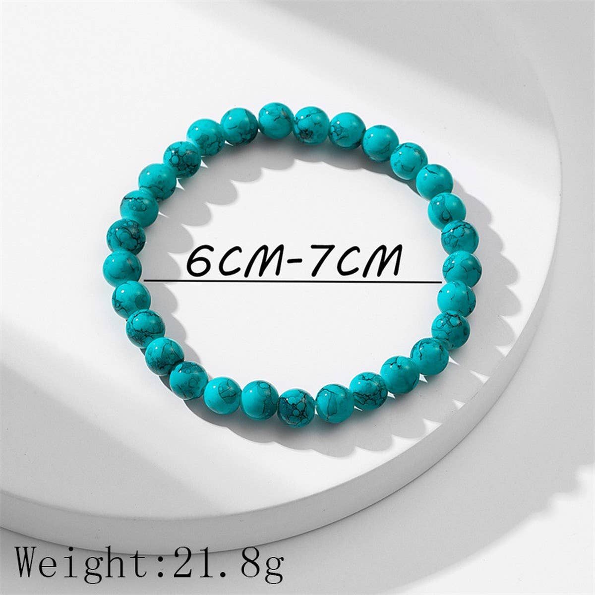 Women's Boho Turquoise Beaded Anklet ? Handmade