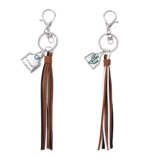 WESTERN STYLE TASSEL KEYCHAIN