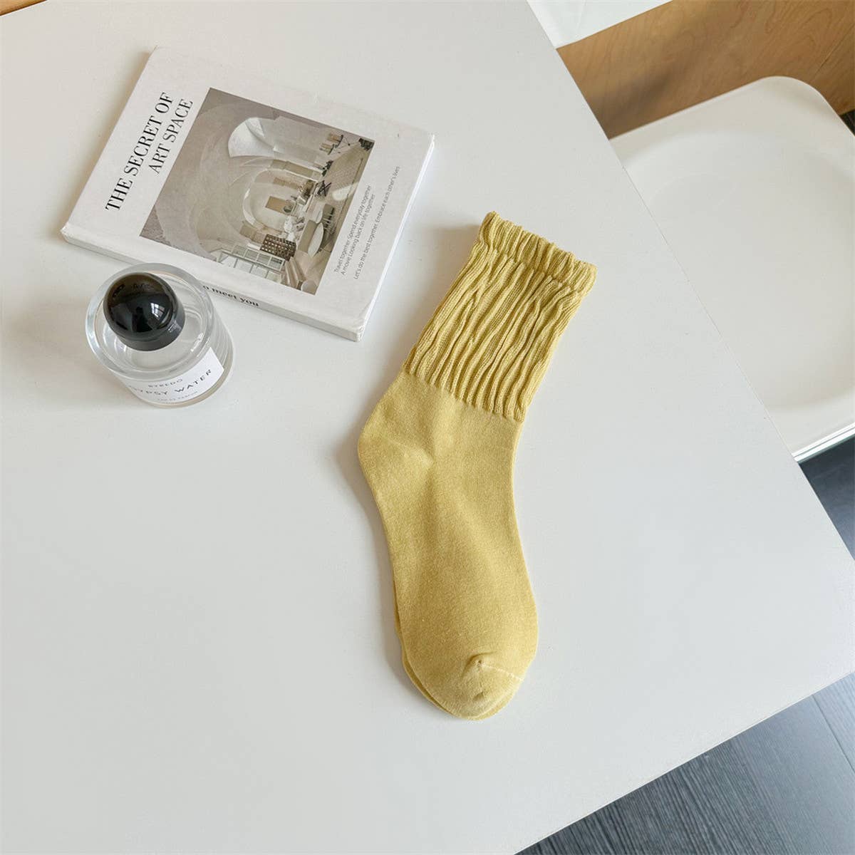 WOMEN SOLID COLOR PILE SOCKS COTTON SOCKS