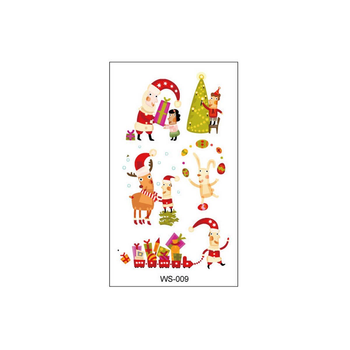 Christmas Candle Transfer Tattoos for Kids Party