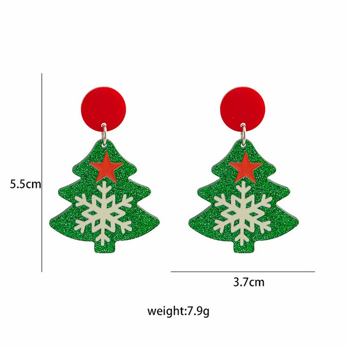 CARTOON STYLE FUNNY CHRISTMAS EARRINGS_CWAJE1829