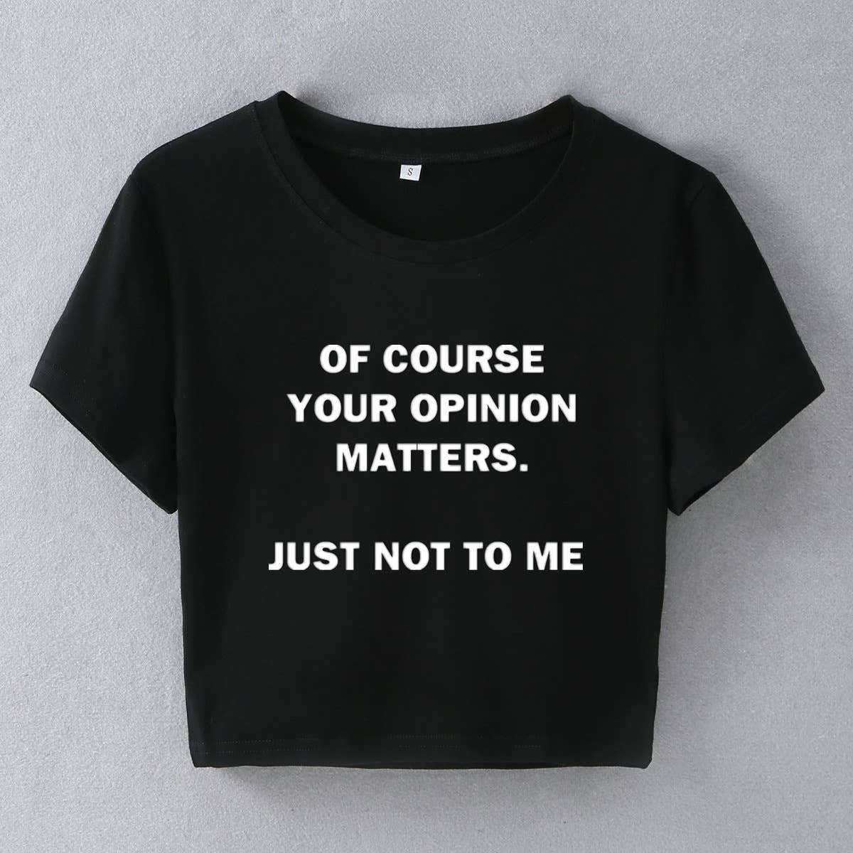 Street style INS trendy slim fit crop tee