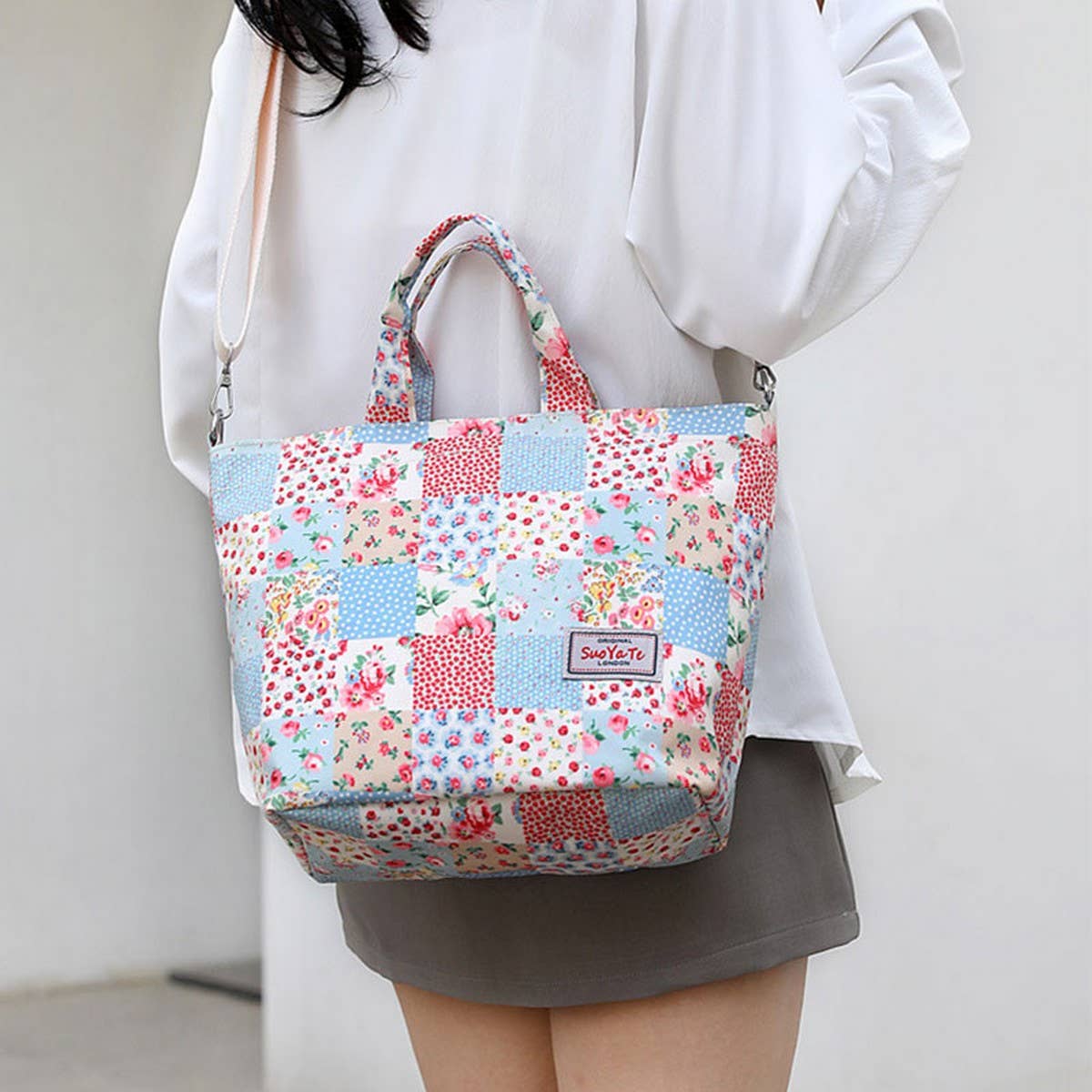 OXFORD PRINTED NYLON LIGHTWEIGHT SHOULDER BAG_CWASC1784