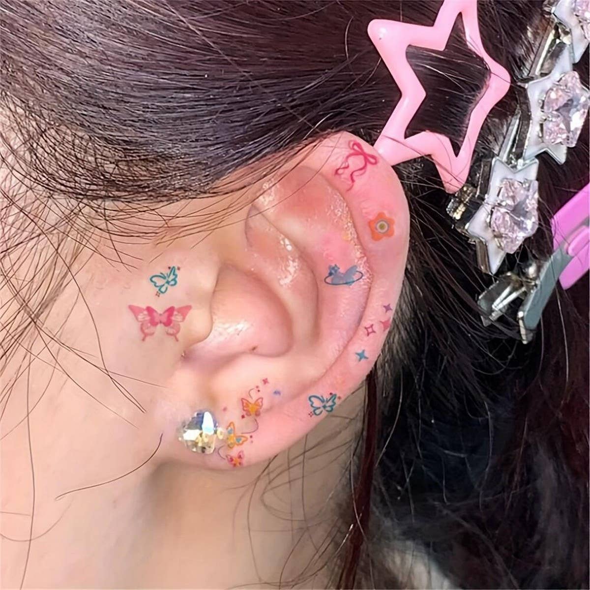 Dopamine Ear Tattoo Stickers ? Hyuna Style Fun