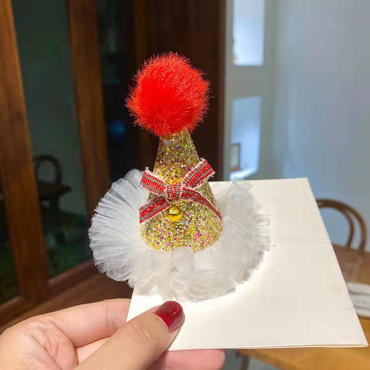 CHILDREN'S CHRISTMAS CUTE HAT HAIRPIN HEADDRESS