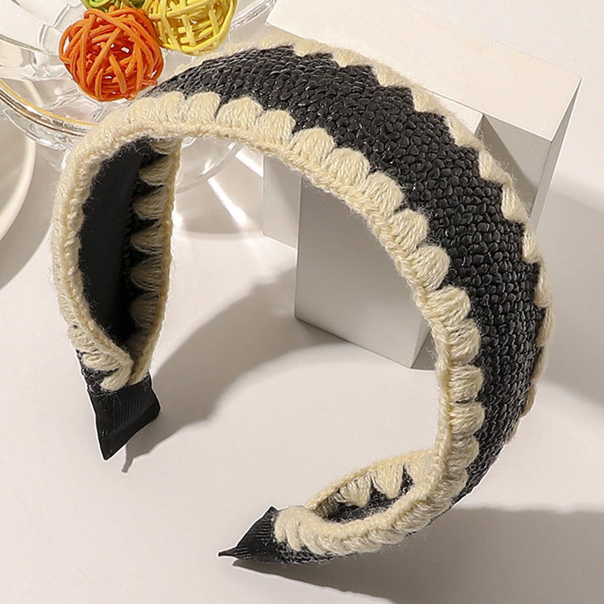 FASHION  WOVEN DECORATIVE HAIR HOOP_CWAHA0228