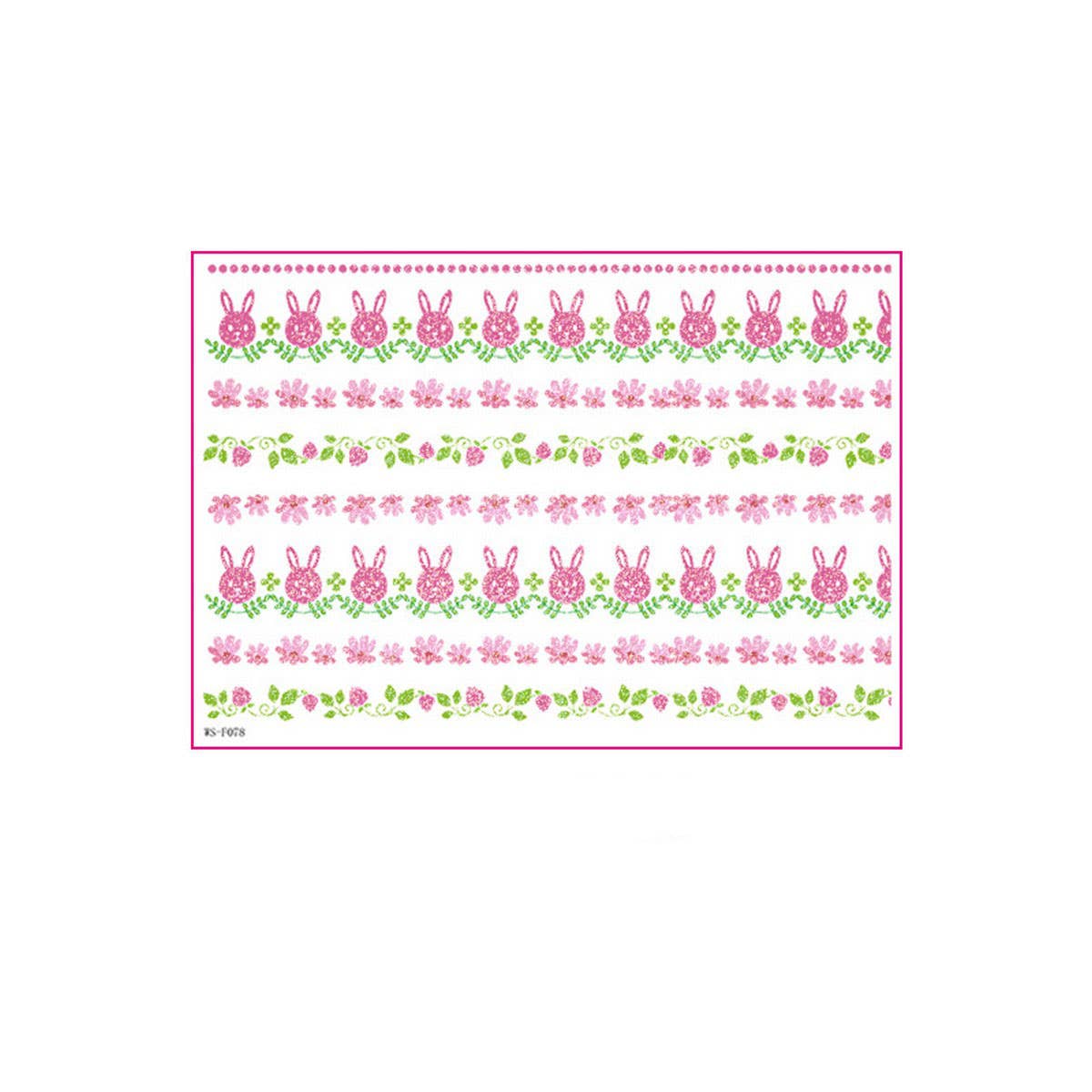 Easter Glitter Water Transfer Stickers for Candles