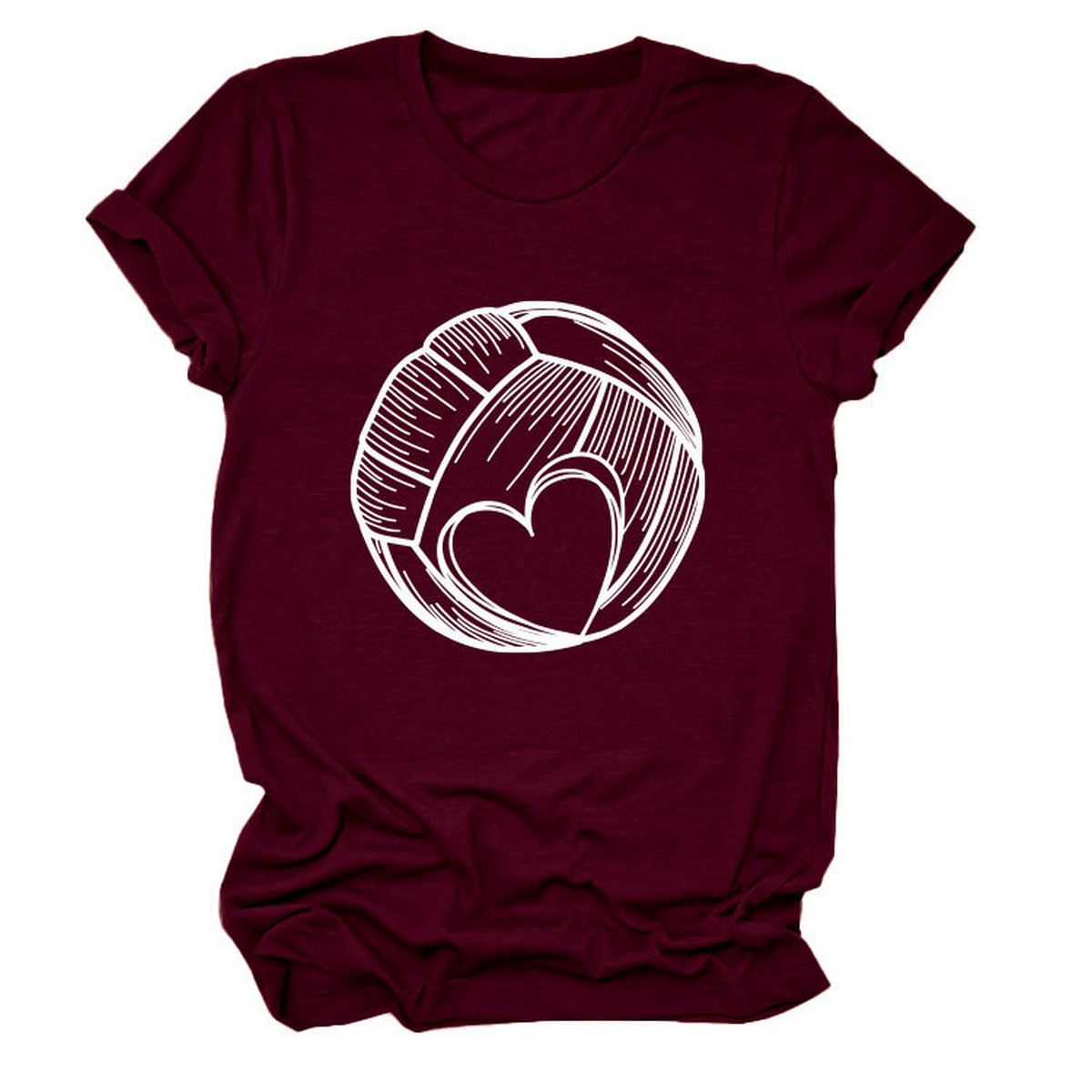 Love Football T-Shirt ? Casual Plus Size Top
