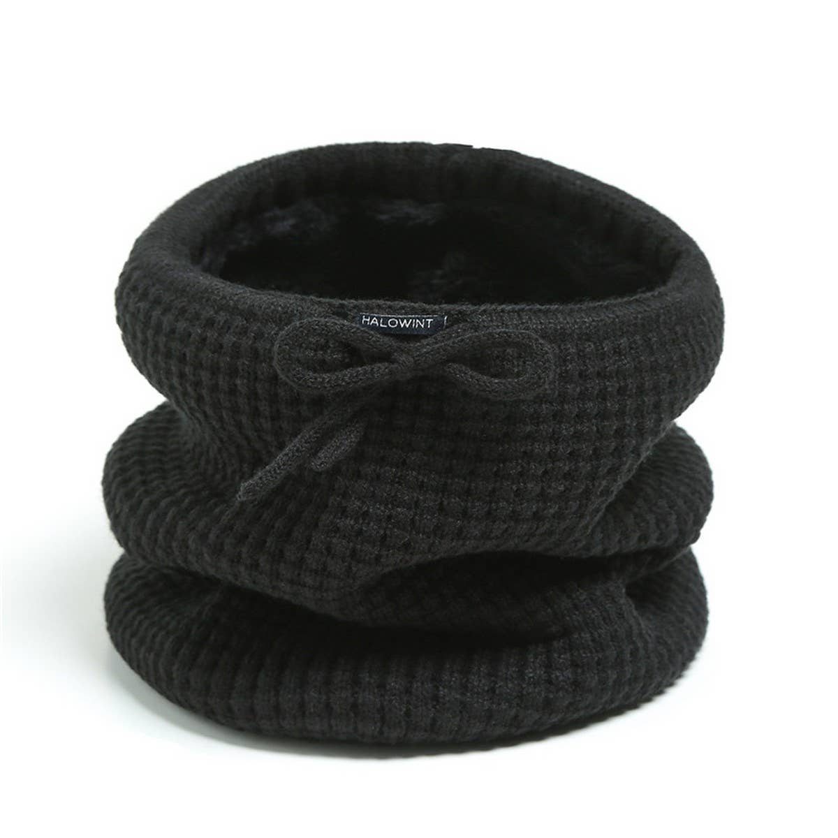 SOLID COLOR WARM VERTICAL STRIPED KNITTED SCARF_CWASC1038