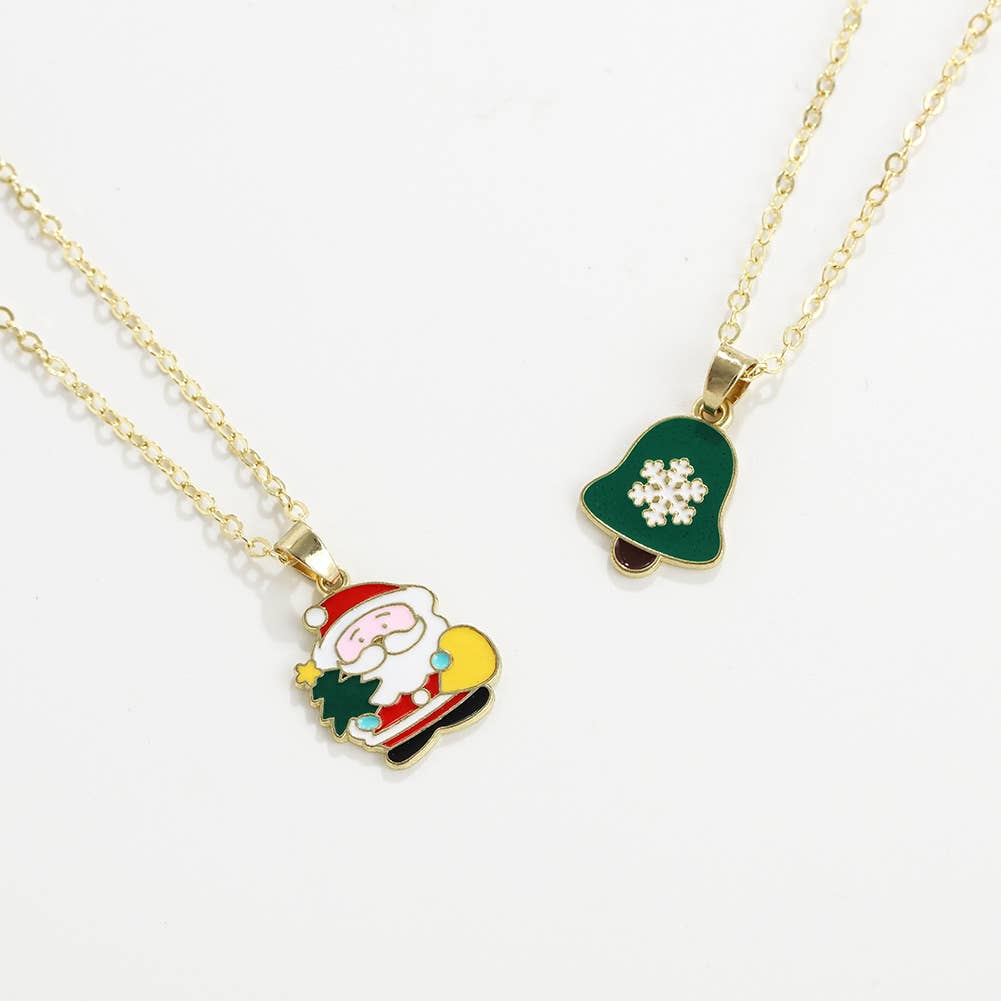 ALLOY DRIPPING OIL CARTOON CHRISTMAS ORNAMENT