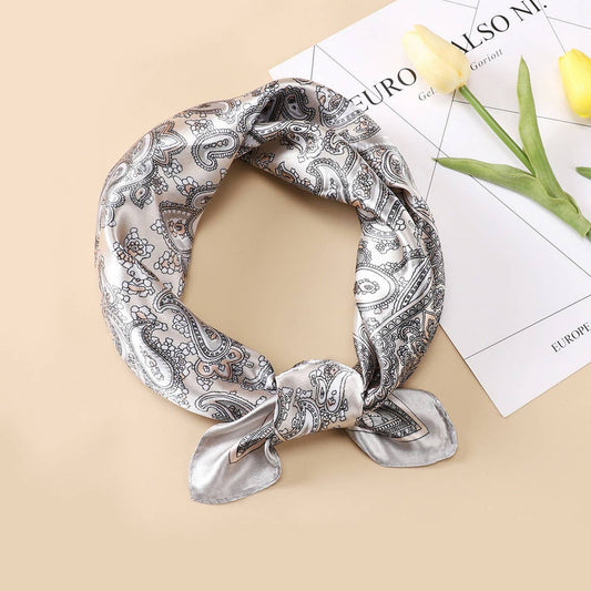NEW RETRO SUN PROTECTION SILK SCARF HEADBAND