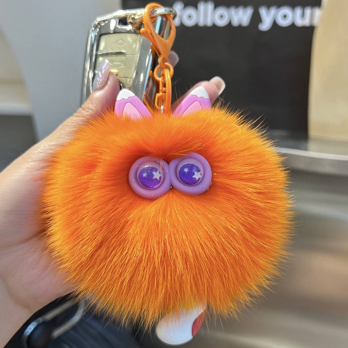 CWMM10411_CUTE CAT KEYCHAIN  BAG CHARM GIFT