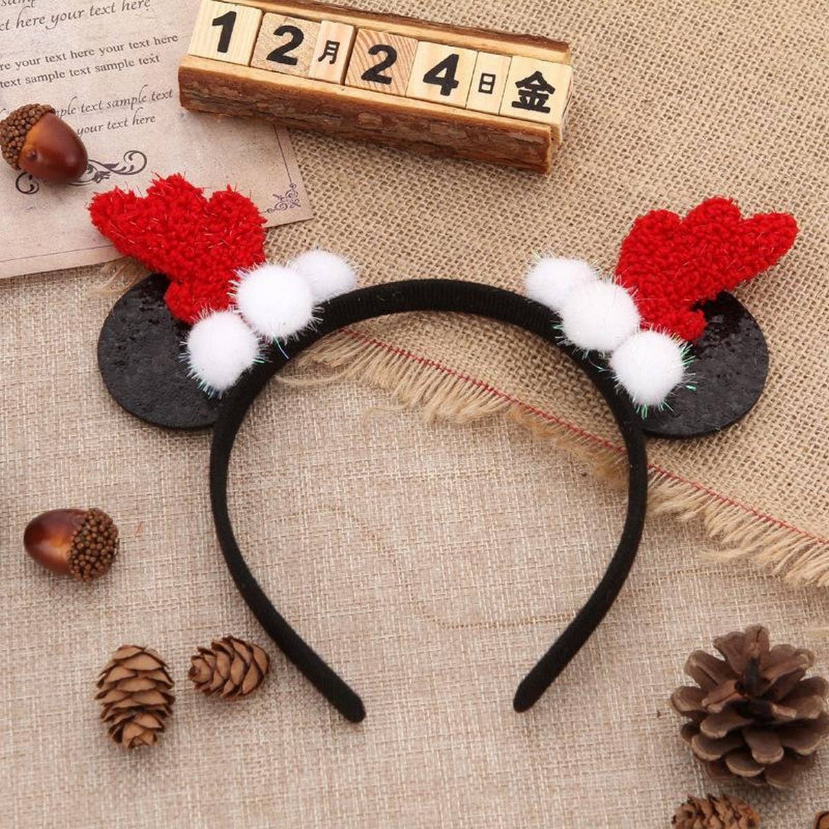 ALL-MATCH CHRISTMAS MICKEY HEADBAND HAIRPIN_CWAHA3416