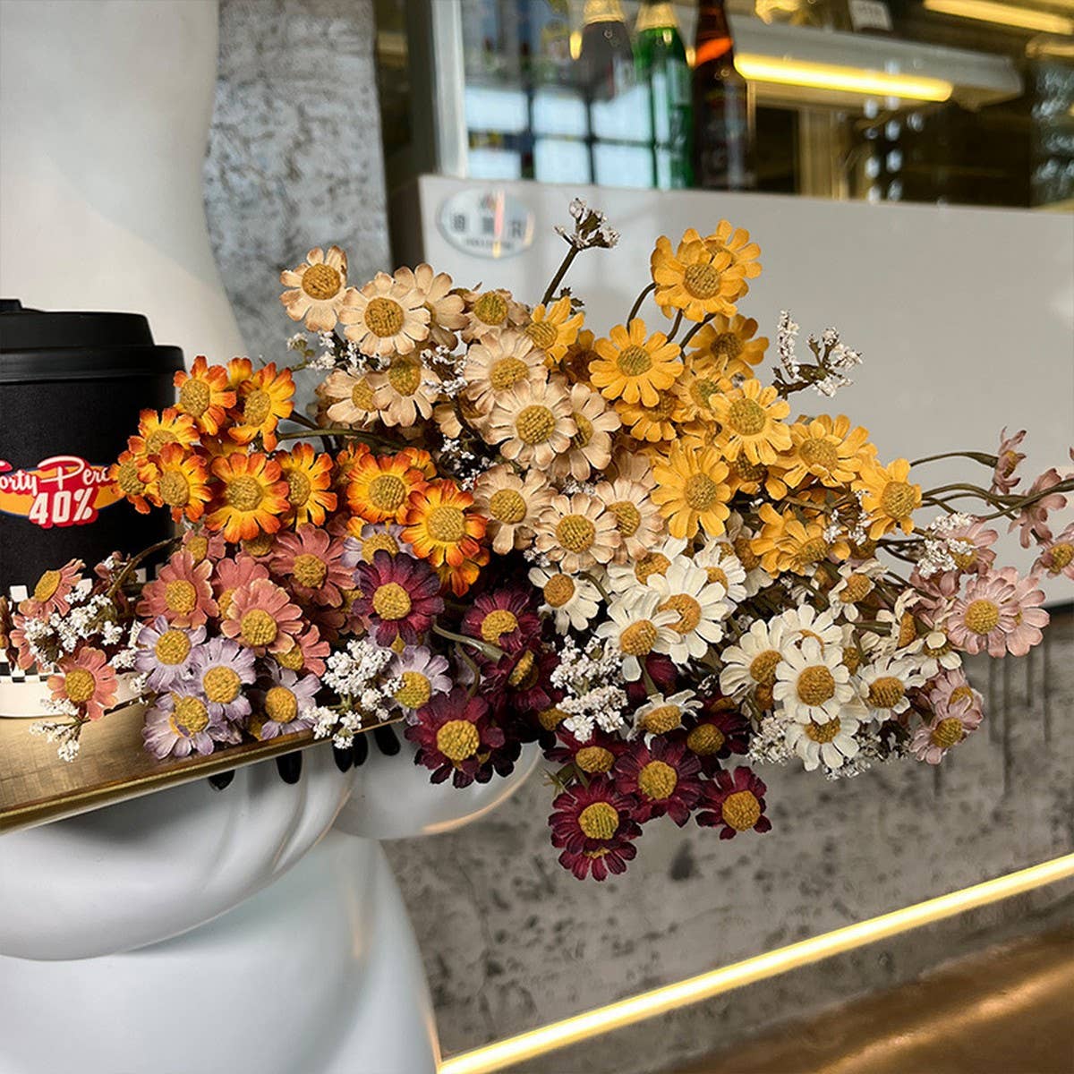 Autumn Chamomile & Baby's Breath Daisy Artificial_CWMM6483