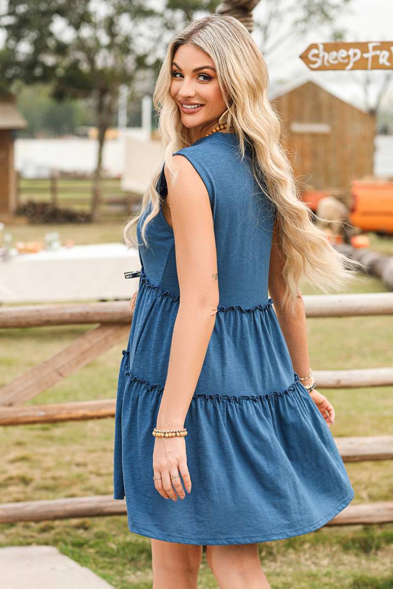 CWDSD5359_SUMMER LOOSE SLEEVELESS DRESS MID-LENGTH