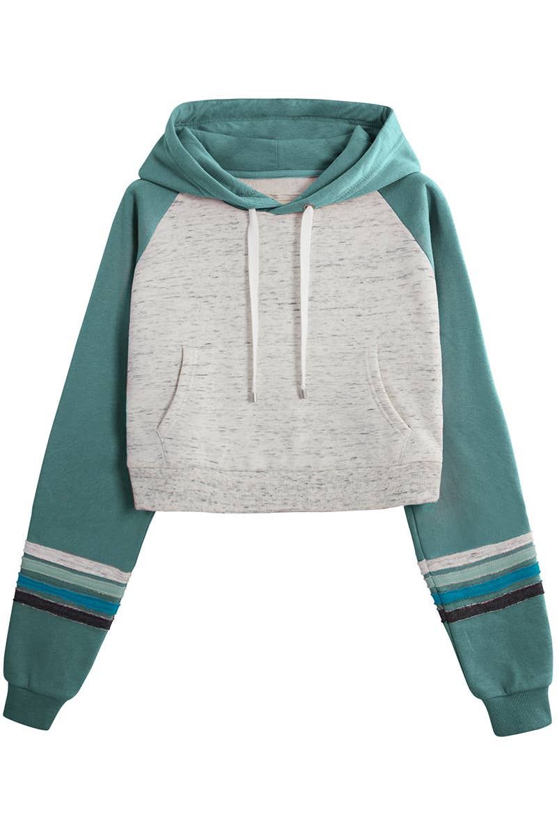 CWOHOL424_Basic Lightweight Pullover Cropped Hoodie