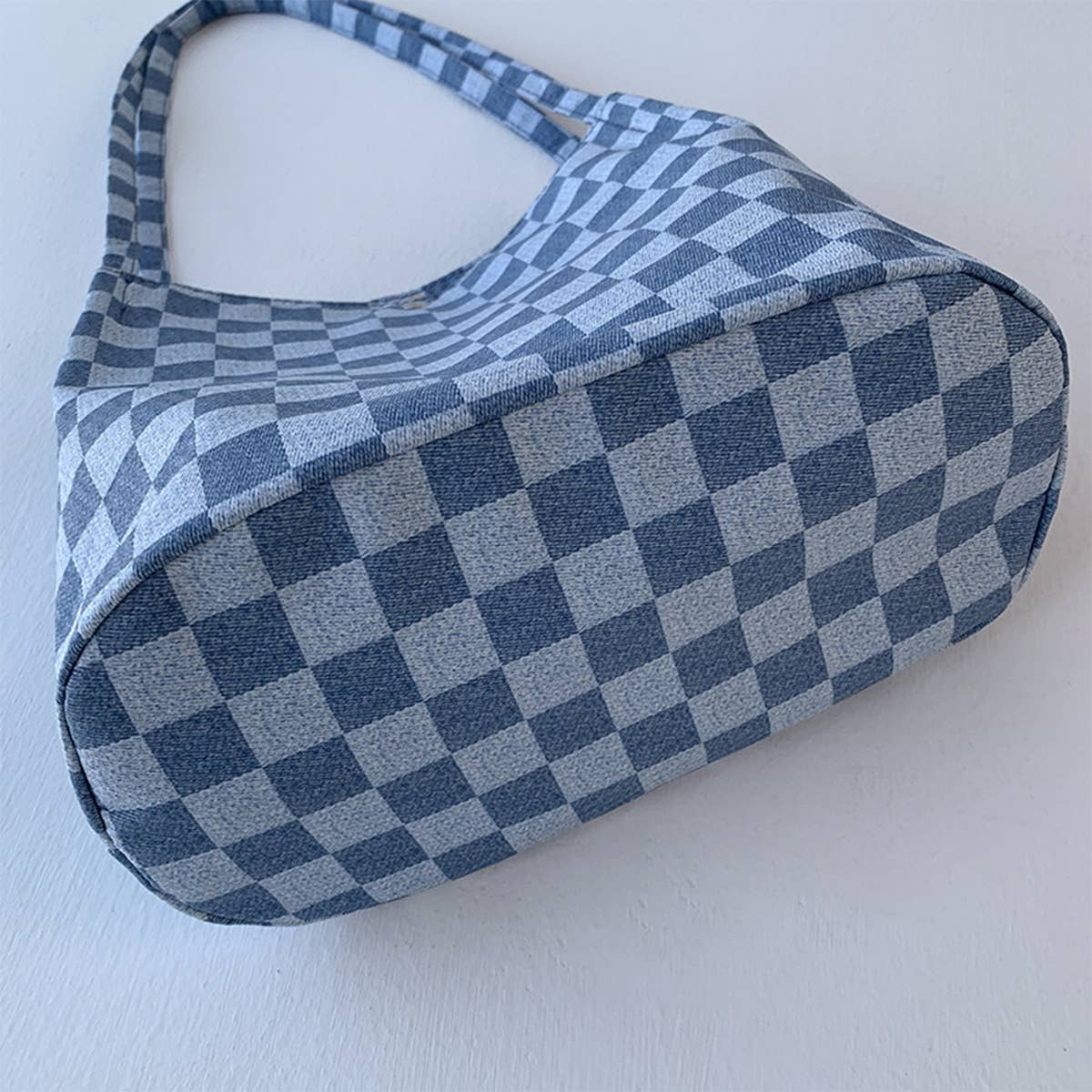 PLAID SIMPLE COMMUTER CANVAS BAG_CWAB2156