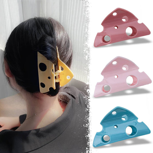 Cheese Hair Claw - Cute Large Clip for Girls_CWAHA0392