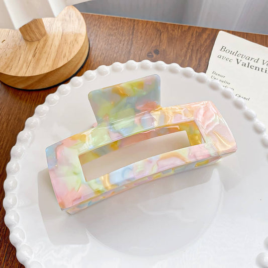 Acetate board style candy-colored hair clip