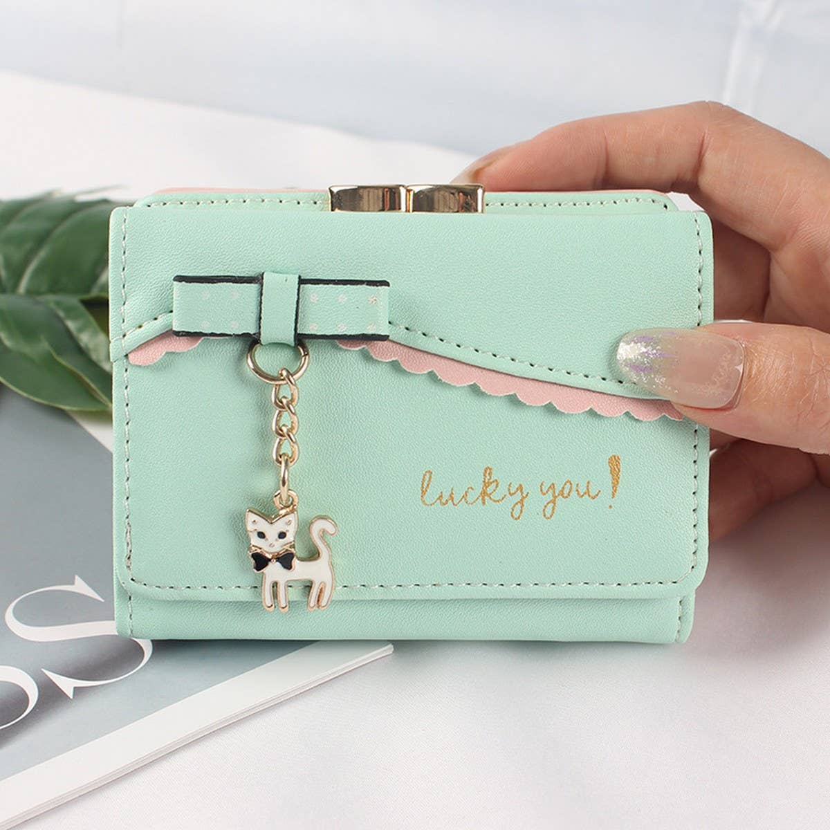 WOMEN'S SMALL ANIMAL PENDANT WALLET_CWAB2341