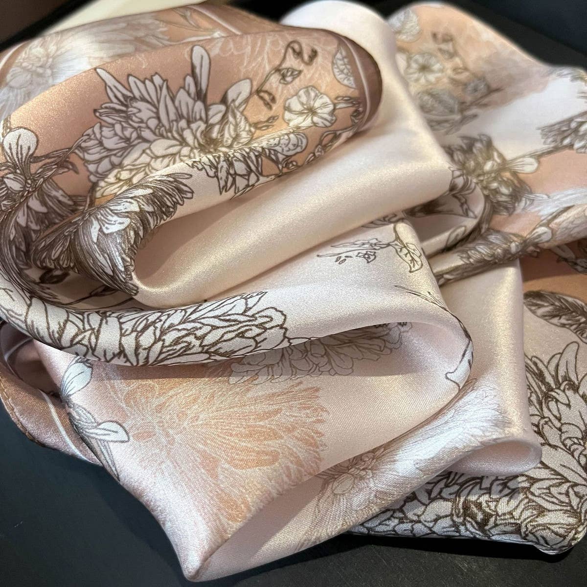 Pure Silk Ribbon Scarf 100% Mulberry Long Tie_CWASC0542