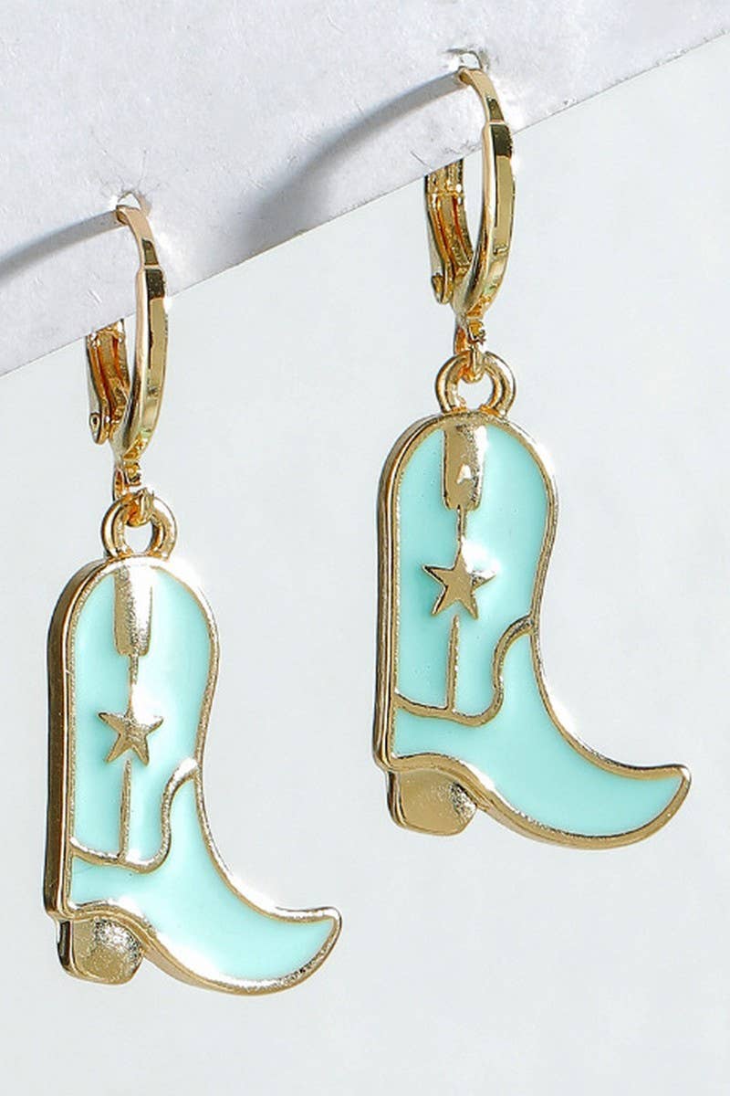 CWAJE1213_COW BOY PINK EARRING(ELLA)