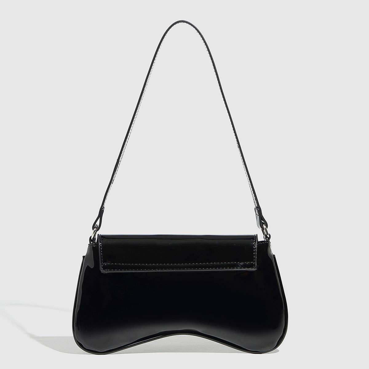 Glossy Macaron Jelly Underarm Wrist Bag_CWAB5694