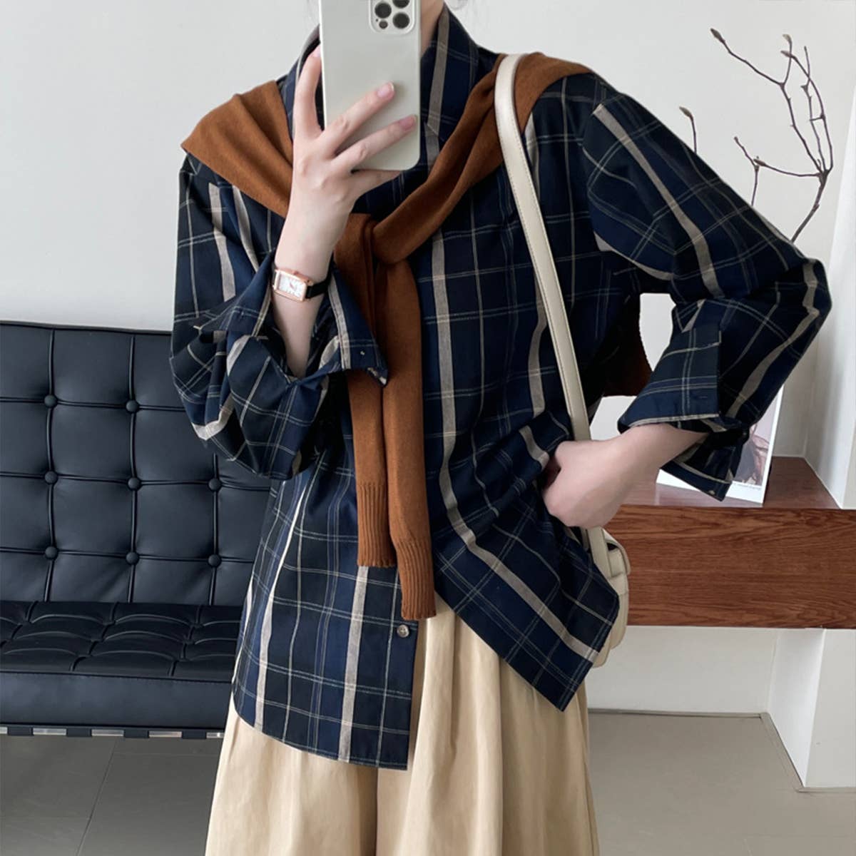 Slouchy relaxed casual shirt jacket