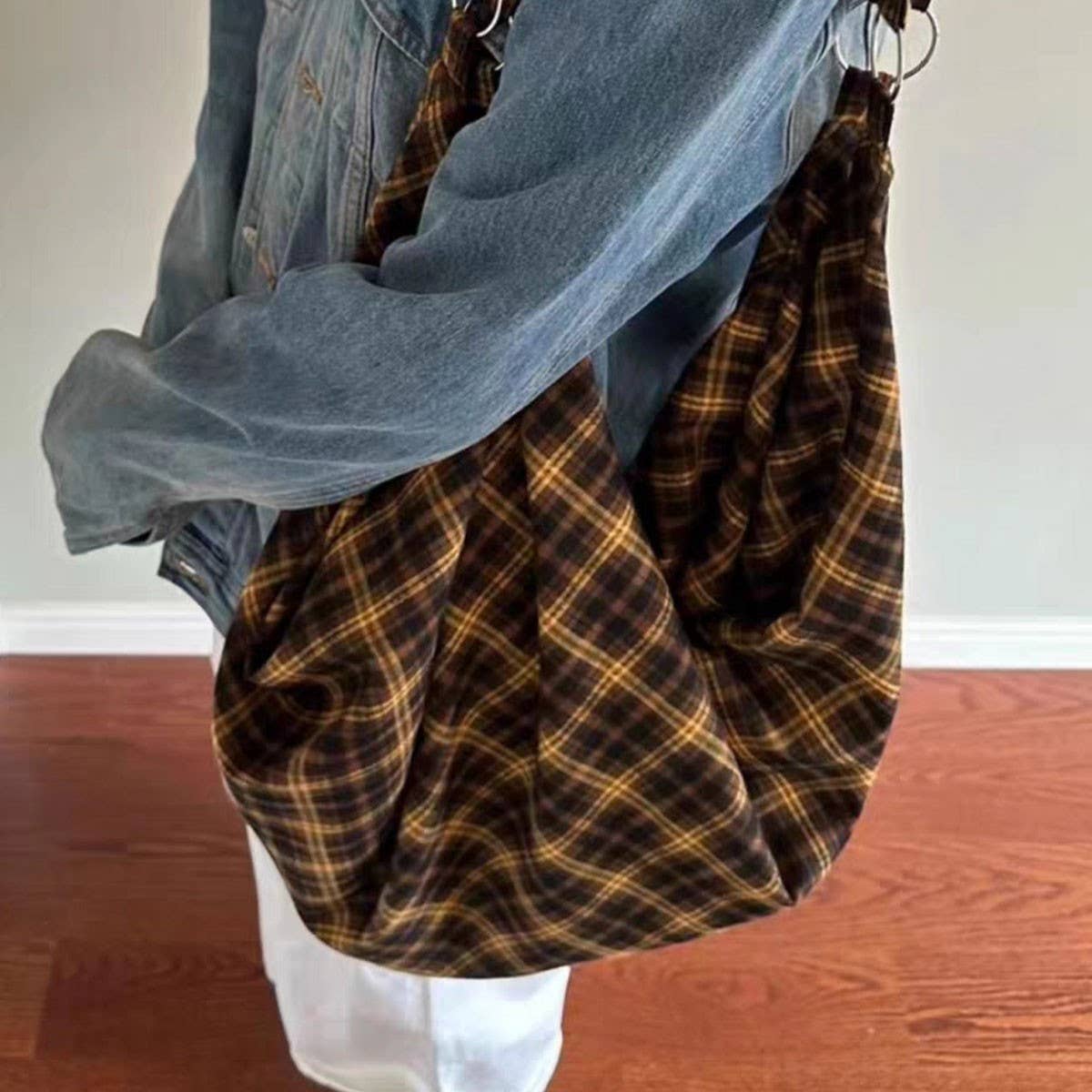 VINTAGE TOTE BAG LARGE CAPACITY CROSSBODY BAG_CWAB4101