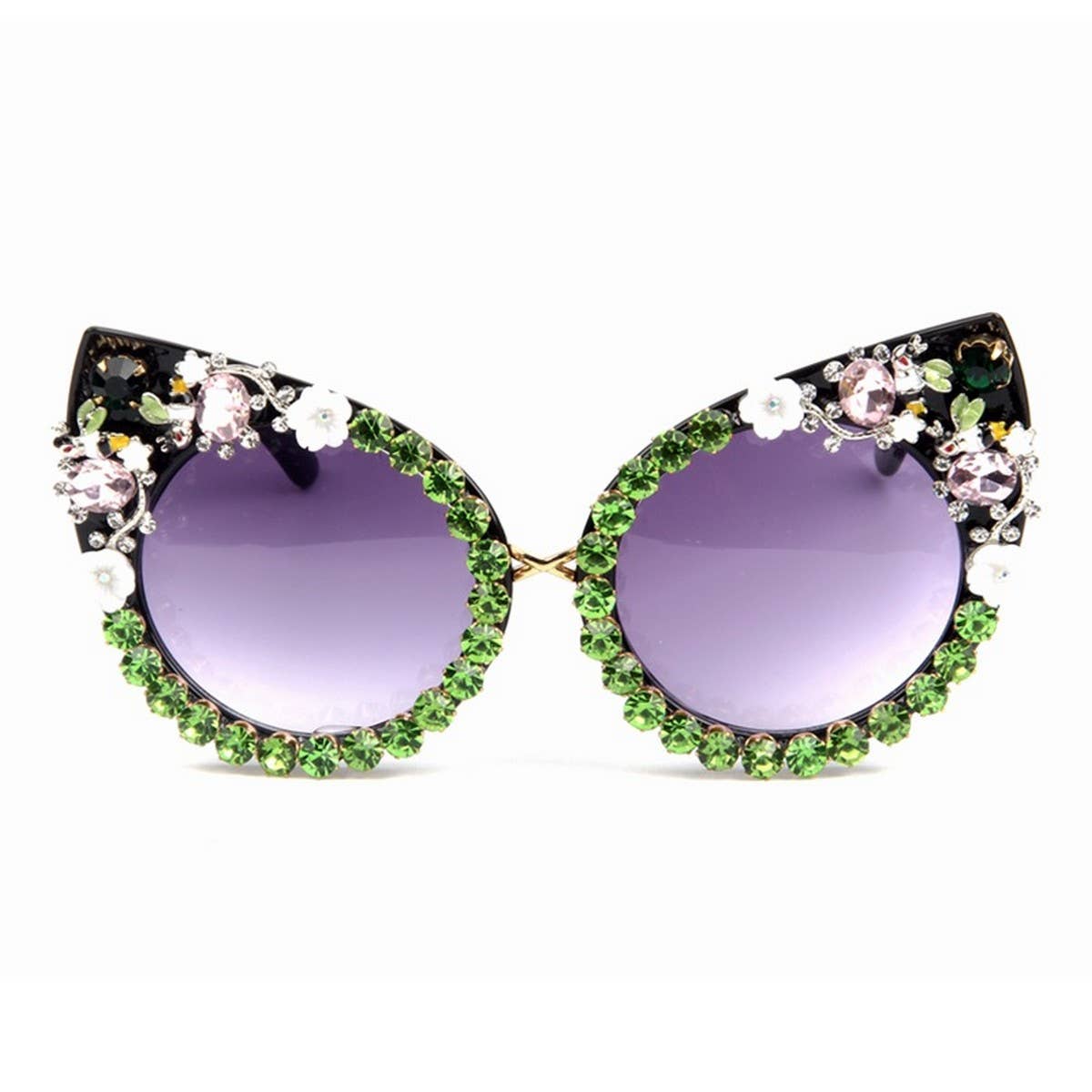 VERSATILE FLOWER DIAMOND HANDMADE SUNGLASSES