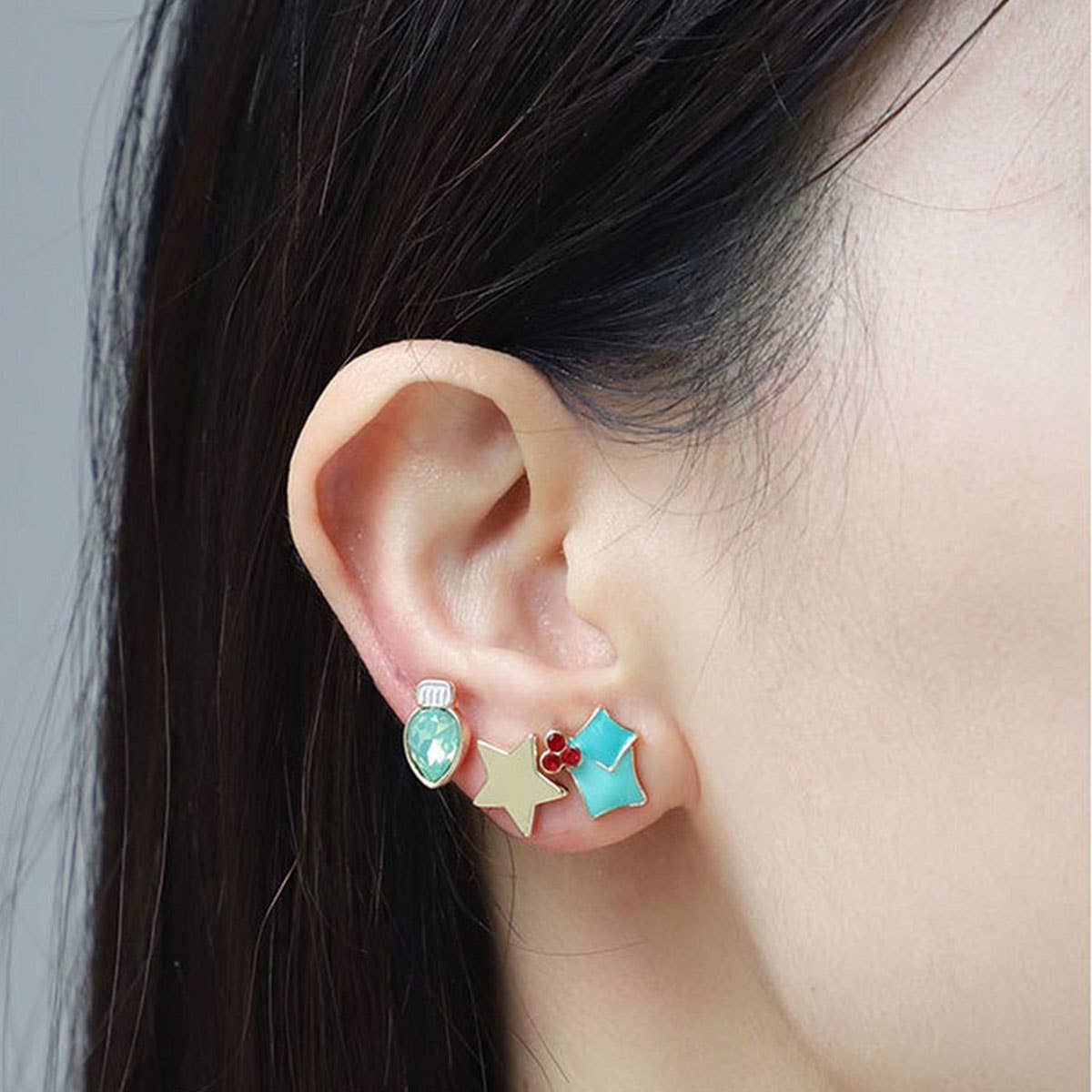 CHRISTMAS COLLECTION NECKLACE AND EARRING SET