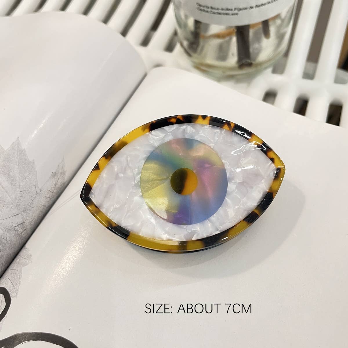 NEW EYES RAINBOW CLIP HAIR CLIP_CWAHA0969