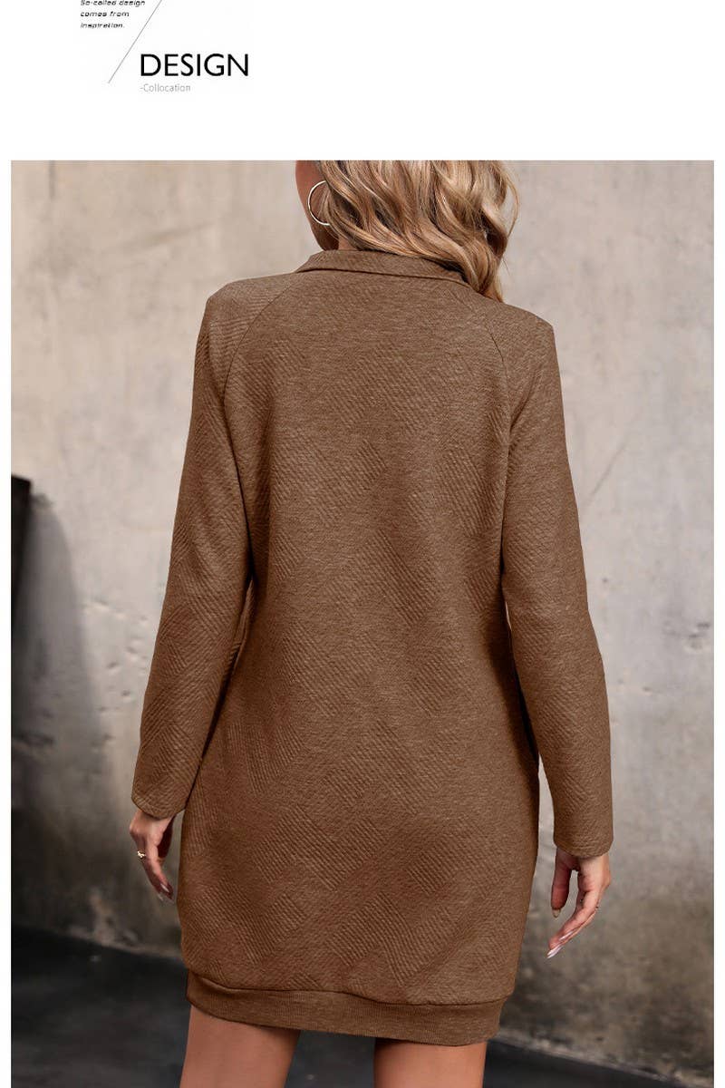 CWDSD5908_LONG SLEEVE SOLID COLOR SWEATER DRESS