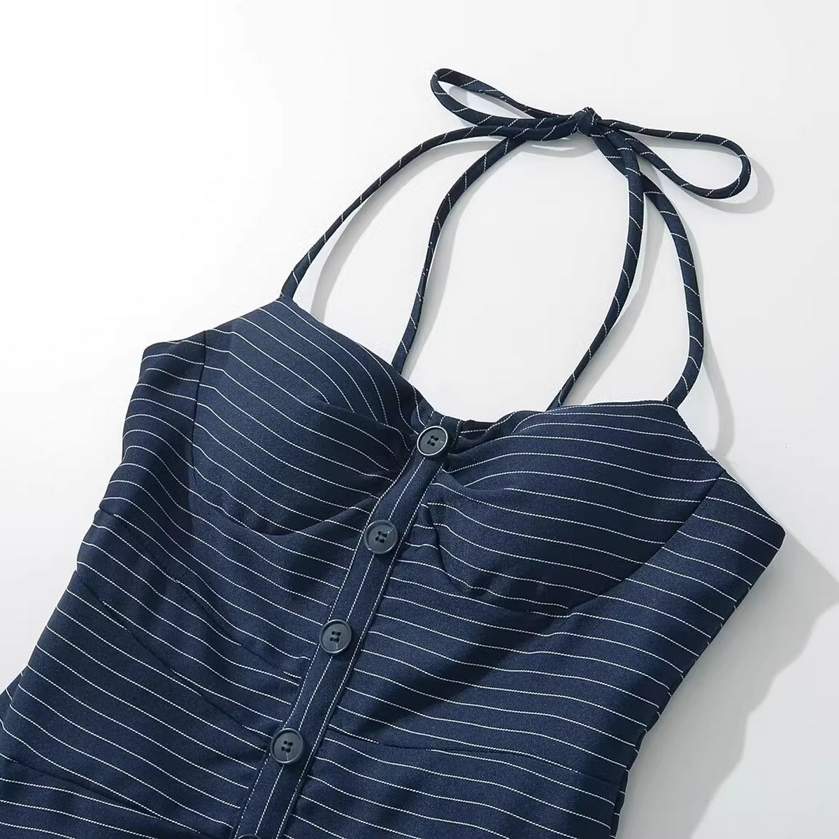 French Style Striped Cami Dress - Summer Chic