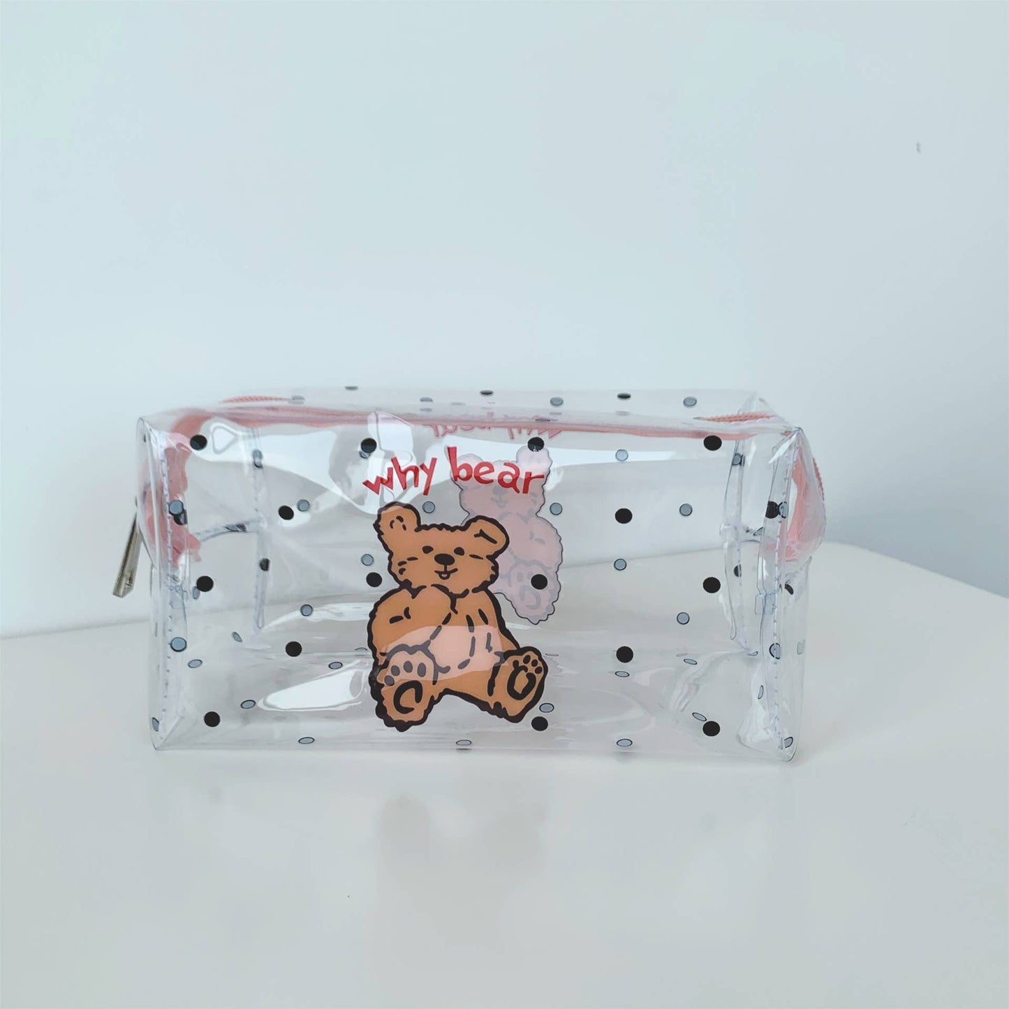 Transparent waterproof toiletry storage bag